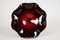 Centro de mesa de cristal de Murano con cuenco rojo oscuro, años 70, Imagen 12