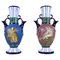 Majolica Vases with Enamel Paint from Amphora, 1920s, Set of 2, Image 1