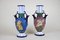 Majolica Vasen mit Emaillefarbe von Amphora, 1920er, 2er Set 2