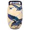 Art Deco Majolica Vase with Enamel Paintings from Amphora, 1920s 1