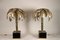 Brass Palm Tree Table Lamps from Maison Jansen, France, 1970s, Set of 2 5