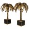 Brass Palm Tree Table Lamps from Maison Jansen, France, 1970s, Set of 2 1