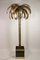 French Palm Tree Floor Lamp in Brass from M.J, 1970s 16