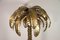 Lampada da terra a forma di palma in ottone di MJ, Francia, anni '70, Immagine 5
