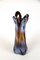 Italienische bernsteinfarbene Vase aus Murano Glas mit Chrom-Effekt, 1970 9