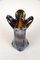 Italian Amber Colored Vase in Murano Glass with Chrome Effect, 1970 16