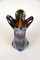 Italian Amber Colored Vase in Murano Glass with Chrome Effect, 1970, Image 16