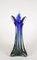 Antike italienische Vase aus grauem und blauem Murano Glas, 1970 7