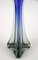 Antike italienische Vase aus grauem und blauem Murano Glas, 1970 10