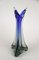 Antike italienische Vase aus grauem und blauem Murano Glas, 1970 19