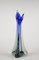 Antike italienische Vase aus grauem und blauem Murano Glas, 1970 9