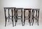 Art Nouveau Austrian Nesting Tables in Bentwood by Thonet, 1905, Set of 4 5