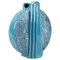 Mid-Century German Glazed Vase in Turquoise Ceramic, 1950, Image 1