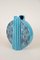 Mid-Century German Glazed Vase in Turquoise Ceramic, 1950 6