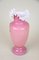 Antique Austrian Vase in Pink Glass with Enamel Paintings, 1890, Image 6