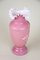Antique Austrian Vase in Pink Glass with Enamel Paintings, 1890, Image 7