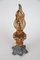 Austrian Hand Carved Torch Sculpture in Wood with Flame, 1880 6