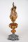 Austrian Hand Carved Torch Sculpture in Wood with Flame, 1880 2