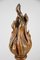 Austrian Hand Carved Torch Sculpture in Wood with Flame, 1880 5