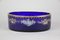 Austrian Biedermeier Bowl in Hand Painted Dark-Blue Glass, 1840 4