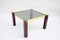 Table d'Appoint Mid-Century avec Barres en Laiton et Verre Fumé, 1960 8