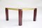 Mid-Century Italian Side Table with Brass Bars and Smoked Glass, 1960, Image 9