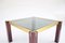 Mid-Century Italian Side Table with Brass Bars and Smoked Glass, 1960 11