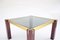 Mid-Century Italian Side Table with Brass Bars and Smoked Glass, 1960, Image 11