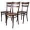 Art Nouveau Austrian Thonet Chairs Bentwood, 1905, Set of 3, Image 1