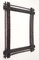 Rustic Hand CarvedTramp Art Wall Mirror, 1870s 2