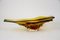 Mid-Century Italian Murano Glass Bowl Amber Colored, 1960s 3