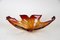 Mid-Century Italian Red Orange Murano Glass Bowl, 1960s 6