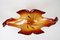 Mid-Century Italian Red Orange Murano Glass Bowl, 1960s, Image 3