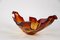 Mid-Century Italian Red Orange Murano Glass Bowl, 1960s 5