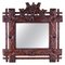 Rustic German Hand Carved Black Forest Wall Mirror, 1880s, Image 1