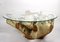 Round Organic Teak Root Coffee Table with Safety Glass Plate, 2021 8