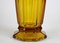 Art Deco Amber Colored Glass Vase, Austria, 1920s 12