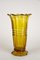 Art Deco Amber Colored Glass Vase, Austria, 1920s 11