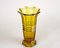 Art Deco Amber Colored Glass Vase, Austria, 1920s 7