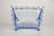Caja Art Déco de vidrio azul con tapa, Austria, años 20, Imagen 8