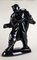 Mid-Century Black Figural Sculpture the Stranger, Austria, 1960 15