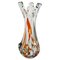 Murano Clear Glass Vase with Color Spots, Italy, 1970s, Image 1