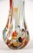 Murano Klarglas Vase mit Farbflecken, Italien, 1970er 5