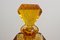 Art Deco Glass Liquor Bottle with Cap, Bohemia, 1930s 17