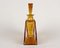 Art Deco Glass Liquor Bottle with Cap, Bohemia, 1930s 4