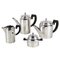 Art Deco Silver Plated Coffee Set, Italy, 1920s, Set of 4 1