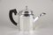 Art Deco Silver Plated Coffee Set, Italy, 1920s, Set of 4 7