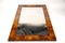 Biedermeier Walnut Wall Mirror with Original Facet Cut Glass, Austria, 1820s 10