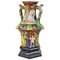 Majolica Pagoda Vase by Wilhelm Schiller & Son, Bohemia, 1860s 1