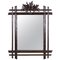 Black Forest Wall Mirror with Center Top Carving, Austria, 1890s, Image 1
